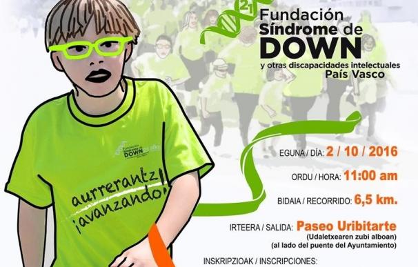 La Fundación Síndrome de Down del País Vasco celebrará el 2 de octubre su tercera marcha solidaria en Bilbao