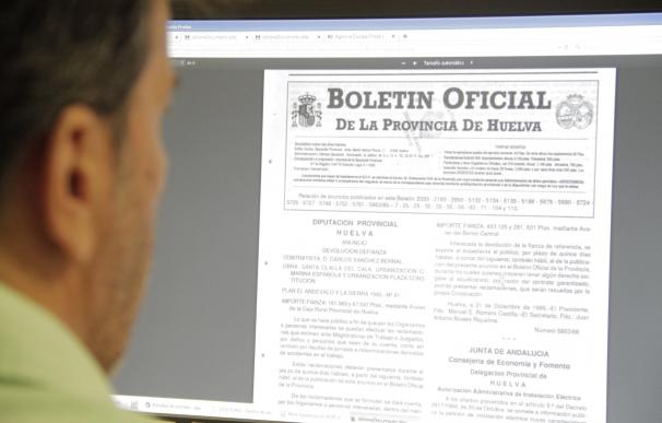 La Diputación digitaliza los ejemplares del Boletín Oficial de la Provincia desde 1990