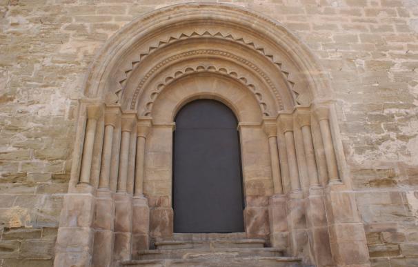 Restaurada la portada románica de la iglesia de Sant Martí de Lleida