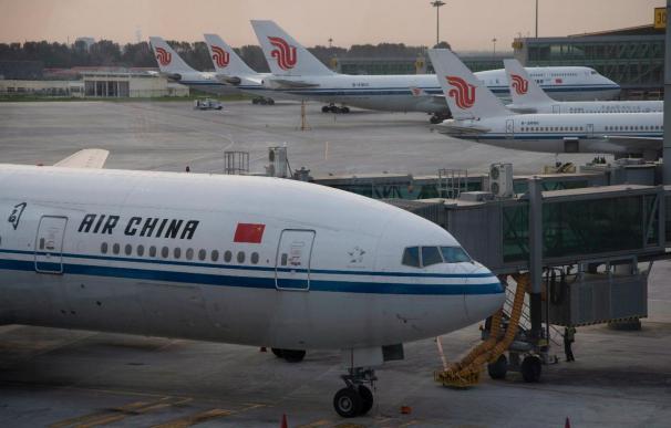 Aviones de Air China en el aeropuerto de Pekín.