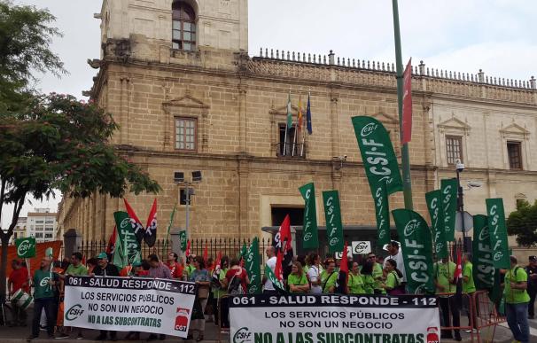 "Éxito" en la huelga convocada por CSIF y CGT en el personal telefónico de los servicios de emergencia en Andalucía