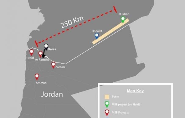 MSF denuncia la grave situación que viven los más de 75.000 sirios atrapados en el Berm