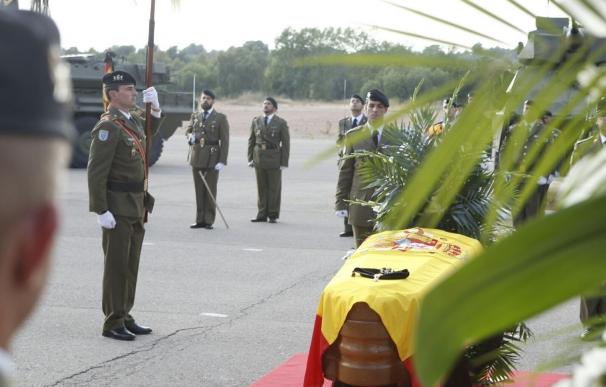 La base de Marines (Valencia) despide al soldado Aarón Vidal, fallecido en Irak