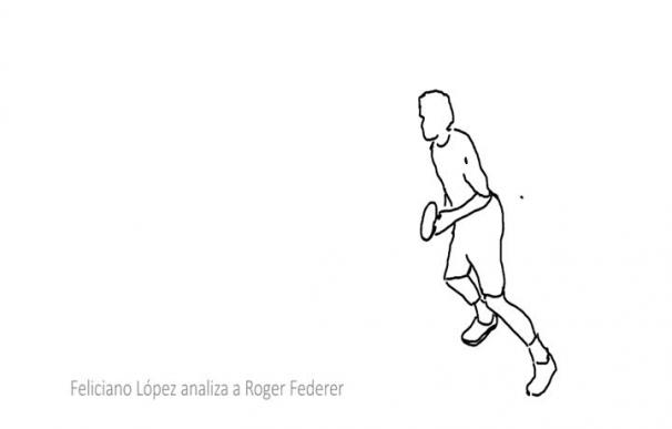 Feliciano López analiza a Roger Federer