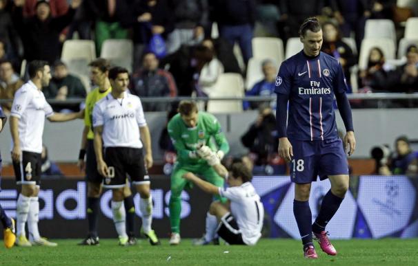 La UEFA reduce la sanción a Ibrahimovic a un partido por su expulsión en Valencia