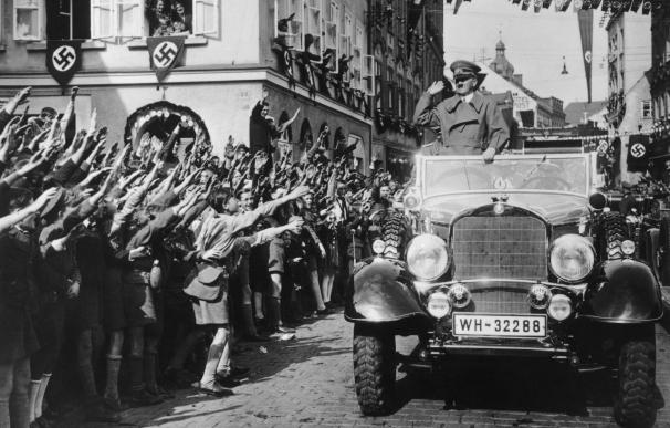 (FILE PHOTO) 75 Years Since German Troops Invaded The Sudetenland Cheering Hitler