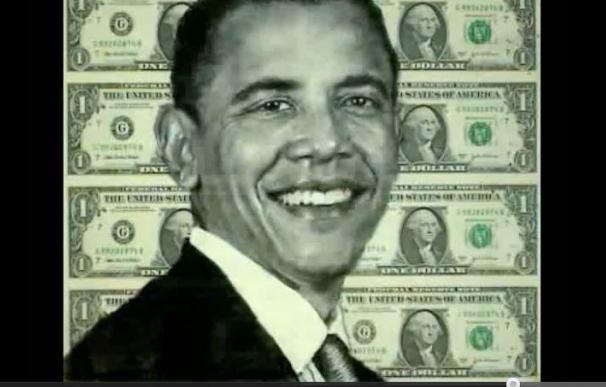 Imagen de Barack Obama. Drawn on Money, uno de los vídeos utilizados en Querido YouTube