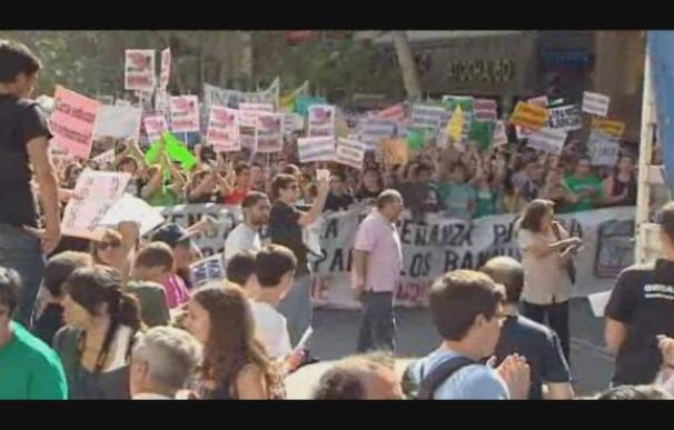 Miles de estudiantes protestan en toda España contra los recortes en Educación