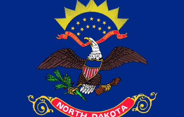 Bandera del estado de dakota del Norte