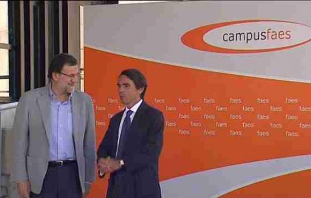 Rajoy y Aznar se reeencuentran en FAES