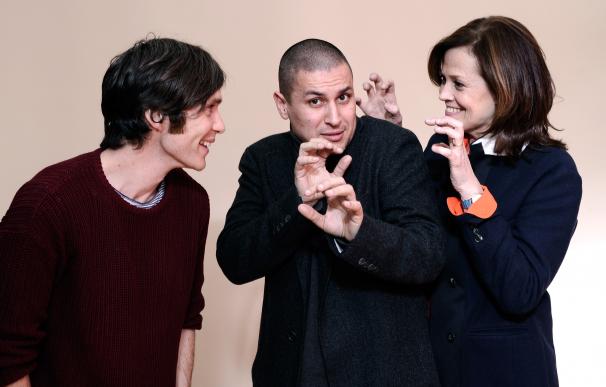 Cillian Murphy, Rodrigo Cortés y Sigourney Weaver en la presentación de 'Luces rojas' en el pasado Festival de Sundance