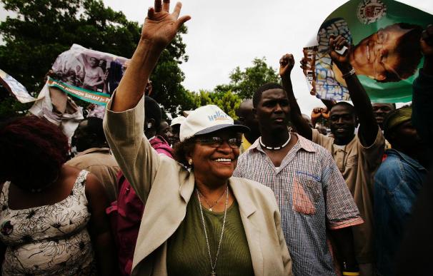 FILE PHOTO: Liberian Ellen Johnson Sirleaf Wins Nobel Peace Prize