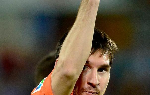 Messi descansó en la primera parte de Getafe pensando en el debut en Champions