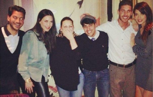 Sergio Ramos y Pilar Rubio juntos en una velada con Niña Pastori y Chaboli