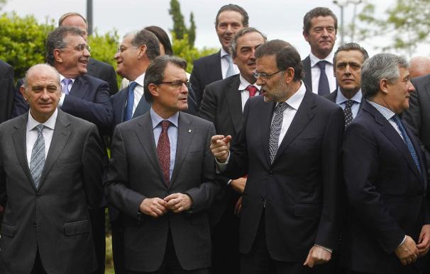 Rajoy valora ante Mas el papel de España como "un gran equipo, plural"