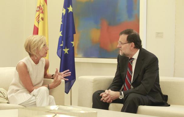 Rajoy no recibe a Rosa Díez a las puertas de La Moncloa antes de su reunión sobre el reto soberanista
