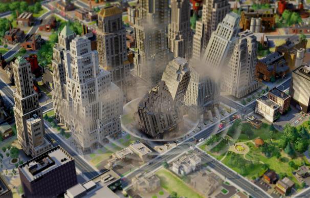Un terremoto virtual destruye una ciudad del juego SimCity
