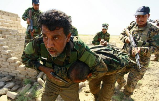 Combatientes chiítas en Najaf, Irak