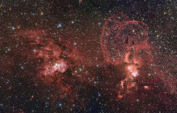 El ESO capta una nueva imagen de dos grandes cúmulos estelares en la Vía Láctea