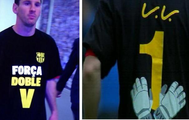 Camiseta de apoyo a Víctor Valdés