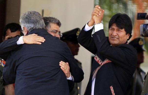 Evo Morales, aclamado