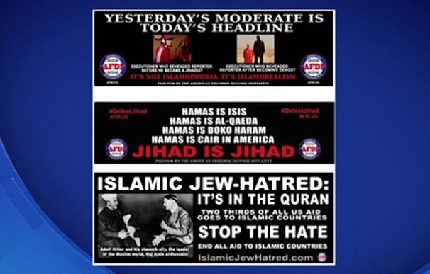 Indignación en Nueva York ante una campaña de mensajes contra el islam en el transporte público