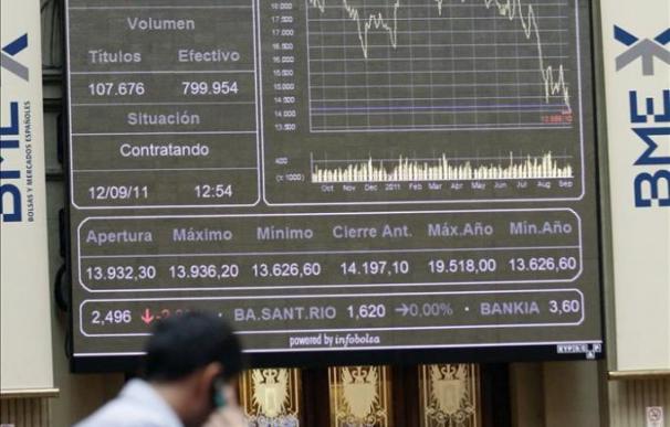La bolsa española sube el 2,53 por ciento y recupera el nivel de 7.800 puntos