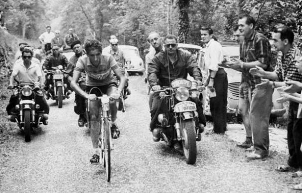Bahamontes, durante la 17ª etapa del Tour de Francia de 1959