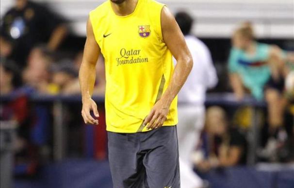 Gerard Piqué es la única ausencia en el entrenamiento del Barça