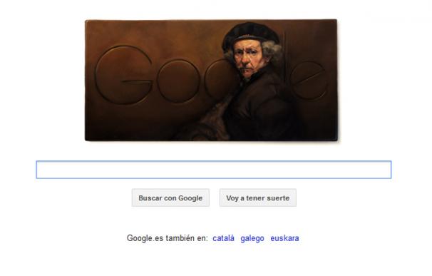 Rembrandt, homenajeado en el doodle de Google