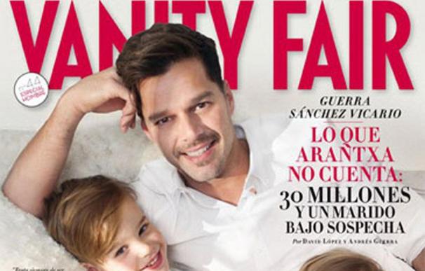 Ricky Martin posa con sus hijos en Vanity Fair