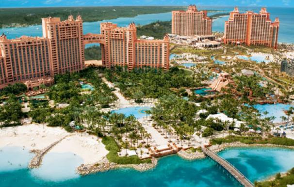 Imagen aérea del Atlantis Paradise Island Resort