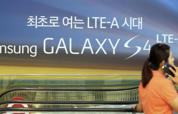 Campaña de promoción del Samsung Galaxy S4 en el centro de promoción que tiene la compañía en Seúl (Corea del Sur).