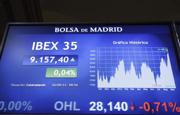 El IBEX pierde un 0,28 por ciento lastrado por la banca y los grandes valores