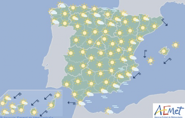 Las temperaturas rozarán los 35 grados en media España