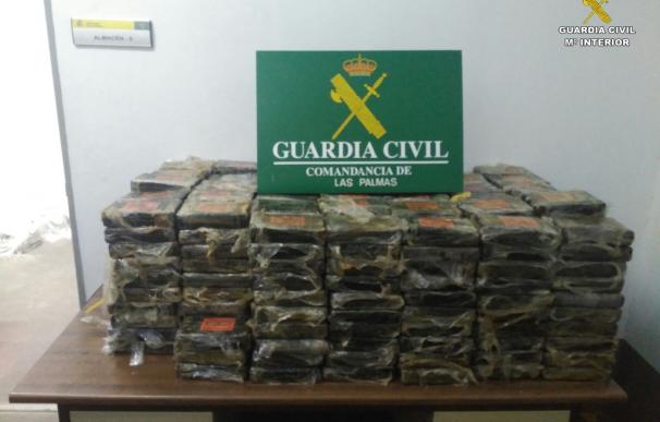Cae una red de narcotráfico que introducía grandes cantidades de cocaína en Canarias procedente de Sudamérica
