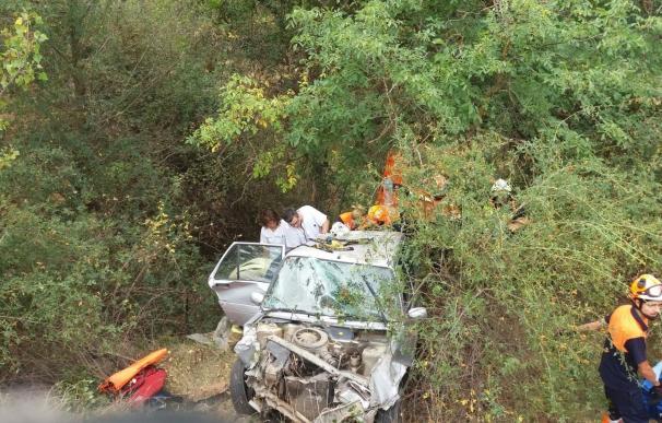 Un herido en un accidente de tráfico en la N-234, a la altura de Villarroya de la Sierra