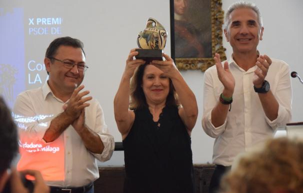 El PSOE premia a la plataforma La Aduana para Málaga por "prender la llama de la sociedad" para lograr el museo