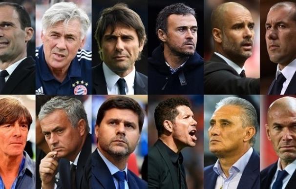 Zidane, Luis Enrique, Simeone, Guardiola y Mourinho, candidatos a Mejor Entrenador del Año de la FIFA