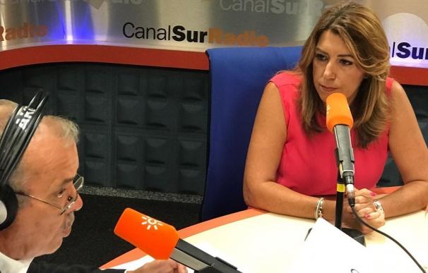Susana Díaz espera que el caso de los ERE "se aclare ya" y que la justicia sea "rápida" para "que paguen los culpables"
