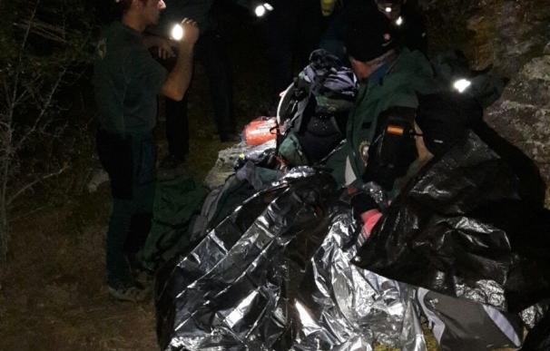 Rescatan a un hombre herido tras sufrir una caída de tres metros en un barranco en Anón de Moncayo