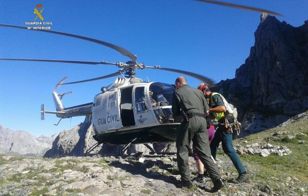 Rescatado en el Curavacas, en Palencia, un montañero cántabro tras sufrir la luxación de un hombro