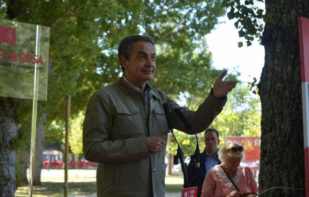 Zapatero destaca el "apoyo firme" del PSOE en la "defensa de la ley" frente al independentismo catalán