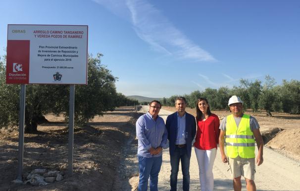 La intervención de la Diputación permite arreglar diversos caminos rurales en Monturque y Zuheros