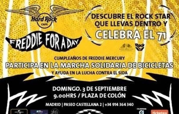 Hard Rock Cafe Madrid homenajea a Freddie Mercury con una marcha solidaria en bicicleta