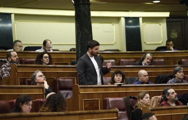 Rufián (ERC) dice que si el 1-O se vota sí, se constituirá la Republica catalana, y si no, habrá elecciones autonómicas