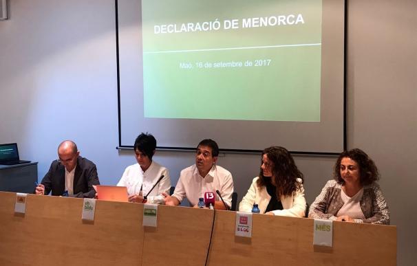 MÉS per Mallorca se adhiere a la Declaración de Menorca, un documento que pide "más democracias" para los pueblos