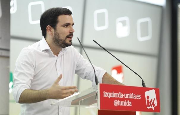 Alberto Garzón defiende un "reférendum pactado" ante la actitud "reaccionaria y autoritaria" del PP y Ciudadanos