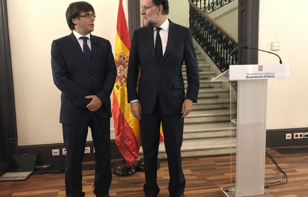 Puigdemont sugirió comparecer tras la reunión de coordinación junto a Rajoy, que se mostró de acuerdo