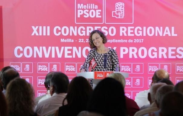 Gloria Rojas abre el congreso del PSOE diciendo que "ponen rumbo" al Gobierno de Melilla